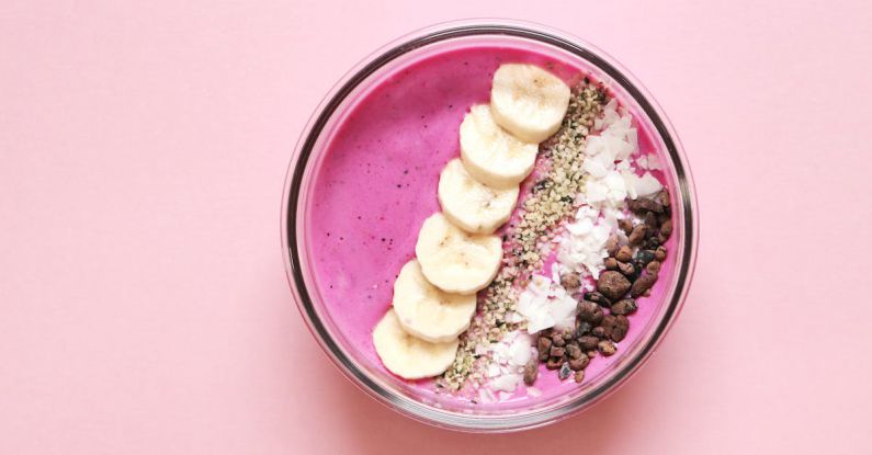 Smoothie Bowl - Bowl Filled With Pink Liquid