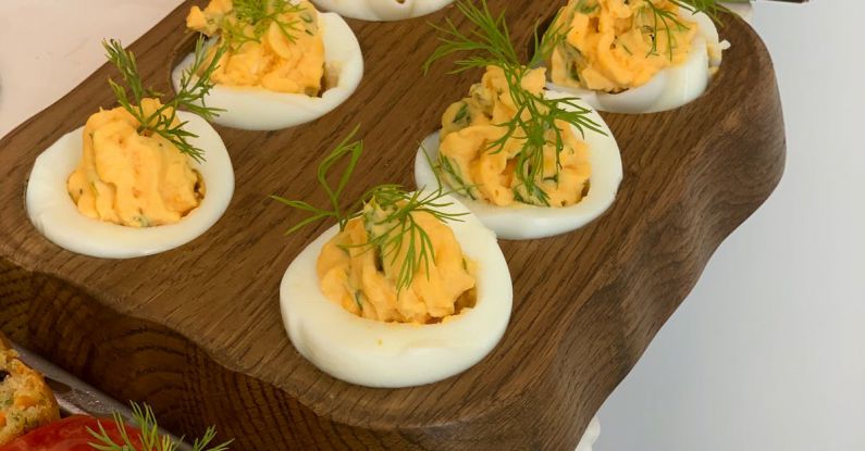 Deviled Eggs - Close up of Deviled Eggs