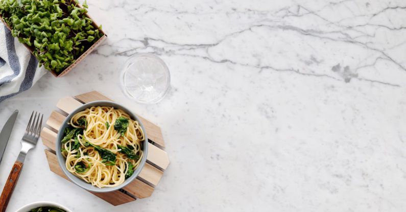 Pasta Dishes - Pasta in Gray Ceramic Bowl