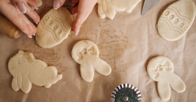 Cookies - Person Holding White Dough on the Wax Paper