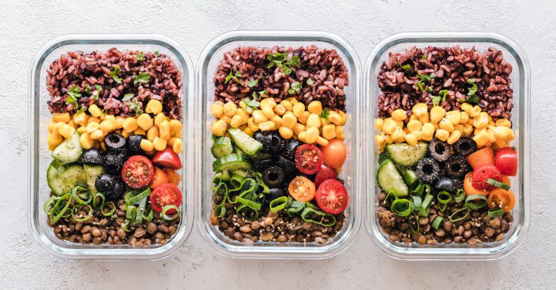 Meal Prep - Flat Lay Photography of Three Tray of Foods