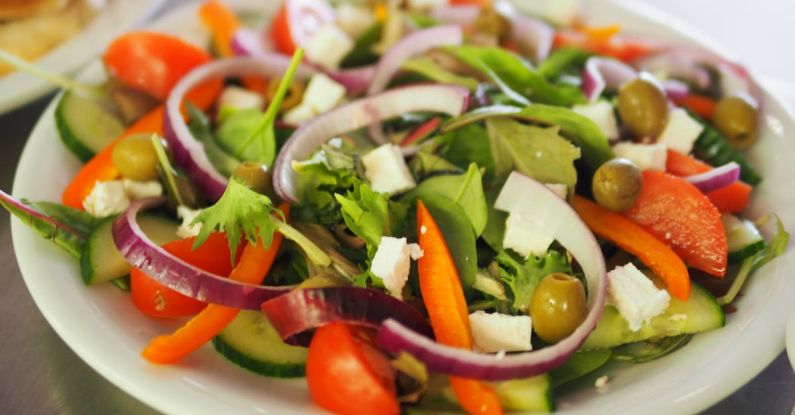 Salad - Vegetable Salad on Plate