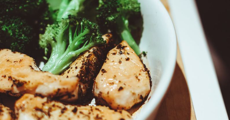 Chicken Dinner - Broccoli in Bowl