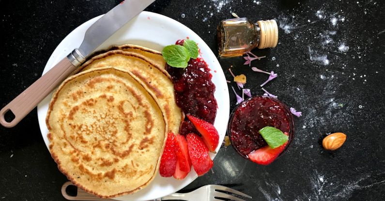 Breakfast - Pancake on Plate